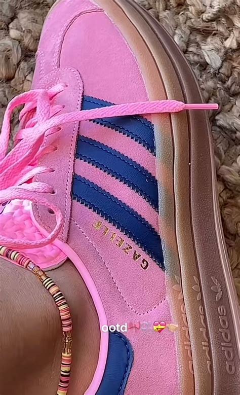 trendy Adidas pink shoes